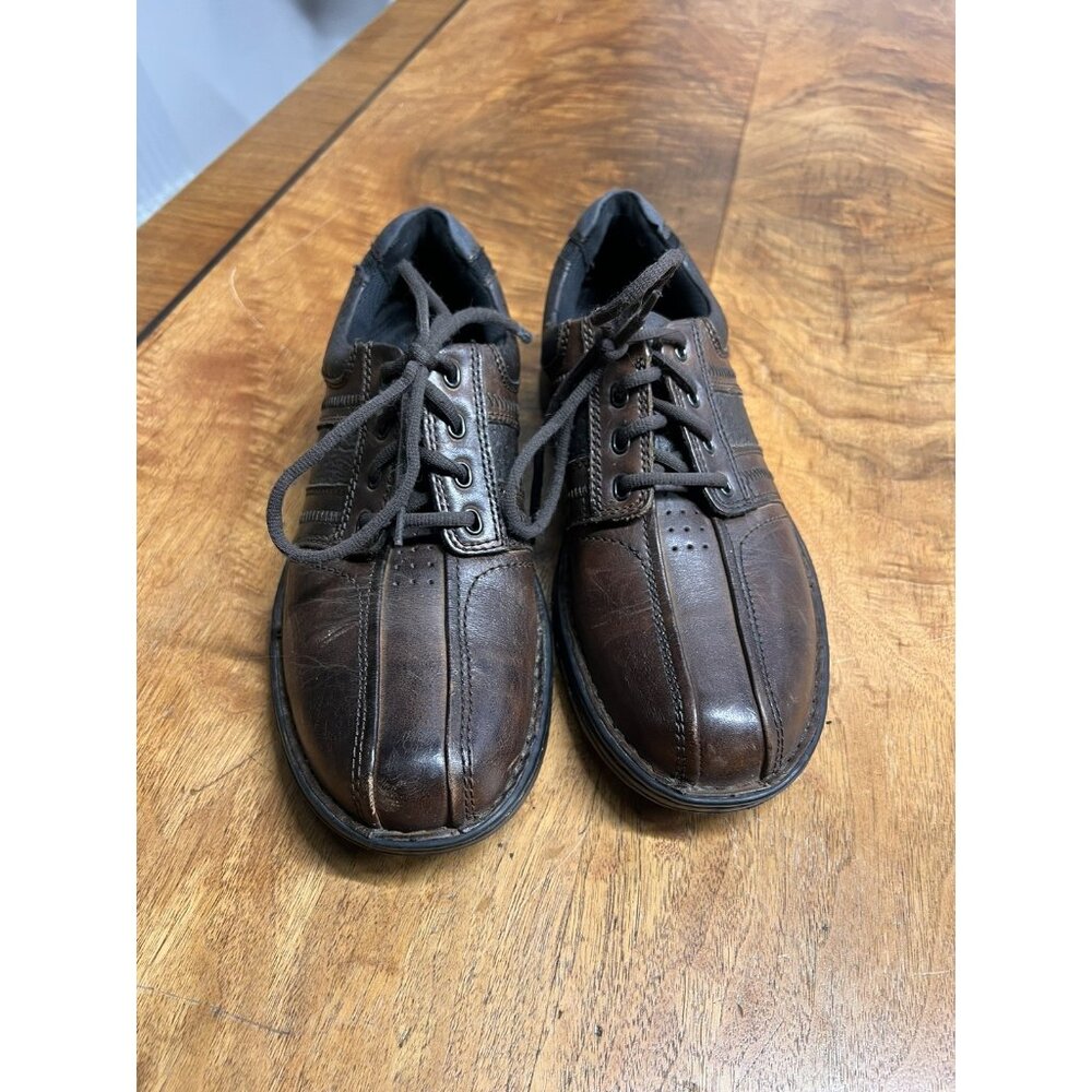 Streetcars Men’s 10 M Brown Leather Shoes Platinum My Travel Diplomat Retro‎